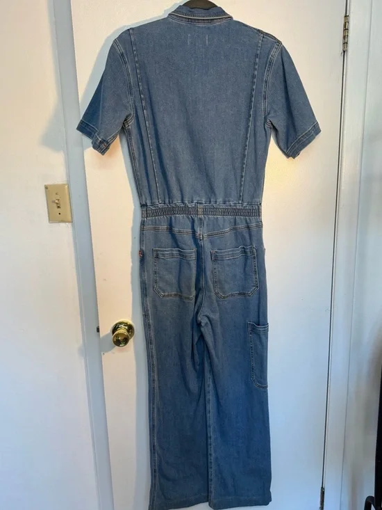 DRIFTWOOD Light Blue Denim Short-Sleeve Zip-Front Jacket - Picture 7 of 10